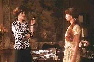 Spunky honey wishes her lesbo girlfriend to tickle her muff with a rose