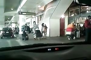My GF is far from being patient and this babe begins masturbating right in the car