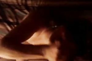 Hot blindfolded college girlfriend got her face glazed