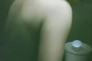 Poor Indian mom is rubbing her body with wet towel