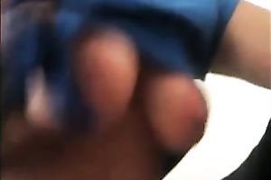 I love caressing my girlfriend's large wobblers when that babe is on top