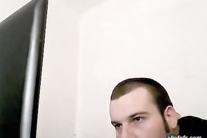 Charming non-professional blonde and her BF get nasty in front of a webcam