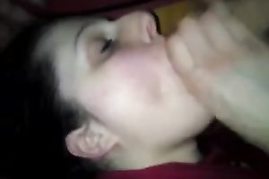 Homemade episode with me engulfing a weiner and getting facialed