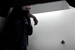 Slender and glamorous random chick in the dressing room