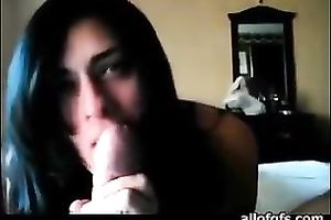 Cute Indian white wife wraps hard schlong with her face hole lips engulfing intensively