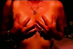 Webcam solo with me kneading my oiled natural melons