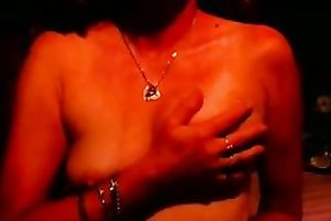 Webcam solo with me kneading my oiled natural melons