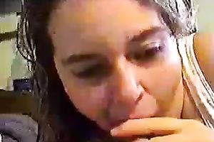 Chubby non-professional white wifey can not receive sufficiently of cum