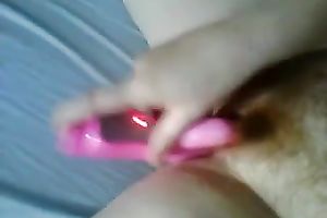 I enjoyed fondling my ginger haired slit with recent rabbit fake penis