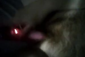 I enjoyed fondling my ginger haired slit with recent rabbit fake penis