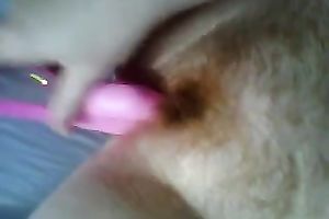 I enjoyed fondling my ginger haired slit with recent rabbit fake penis