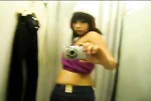 Filming myself at home in the dressing room in underware