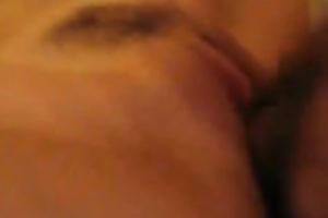 Friend drilled his wife's unshaved constricted cookie in bedroom