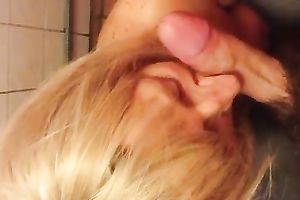 Awesome charming pink schlong of my spouse in the crap-house