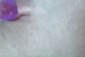 Blonde minx in corset masturbates with vibrator previous to giving head