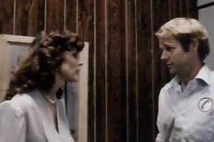 Divine golden-haired babe receives her cunt team-fucked well by a sexy dude