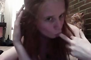 Redhead livecam legal age teenager fingers her backdoor to agonorgasmos in the hall