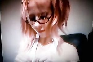 Petite college legal age teenager chick masturbates with a banana