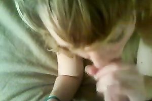 My girlfriend likes giving head and this babe can't live without my ball cream