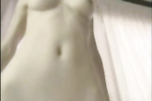 Asian wench rubs and fingers her unshaved and all juicy cunt