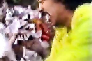 Nasty retro blond allows a stud to spank her butt