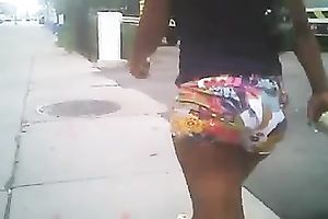 Look how her overweight appealing a-hole jiggles when this babe walks