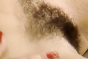 Two fabulous brunette hair and golden-haired lesbies eat their shaggy slits