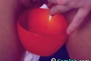 Perfect Round Ass Brunette Masturbating