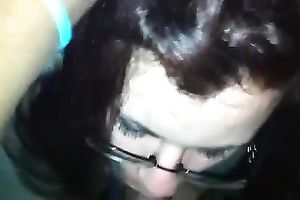 Dark-haired prostitute in glasses works on my BBC in POV episode