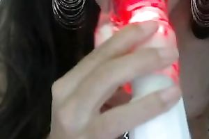 Hot European slutty wife shows me her pale skin goodies on cam
