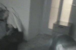 Slender teen hottie gives head to her BF in the bathroom