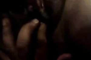 My nasty girlfriend lets me tease her hairless pussy