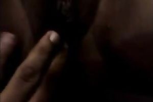 My nasty girlfriend lets me tease her hairless pussy