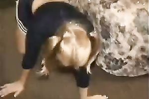 He got his white girlfriend to suck and milk that long black dick