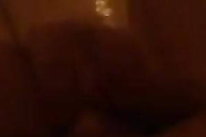 Lubricated sexy white girlfriend drilled hard on POV scene