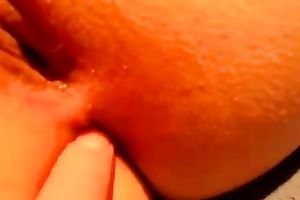 European white dirty slut wife getting licked and fingered in the ass aperture
