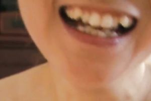 Close up movie with a wench eating cum which this babe receives from her twat