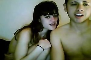 My cute brunette hair GF rubs my shlong and enjoys it unfathomable from behind