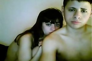 My cute brunette hair GF rubs my shlong and enjoys it unfathomable from behind