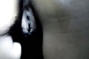 My salacious girlfriend fingers her rectal hole in homemade movie