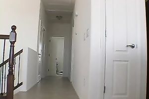 Petite redhead college dirty slut wife in the khaki outfit stripteases