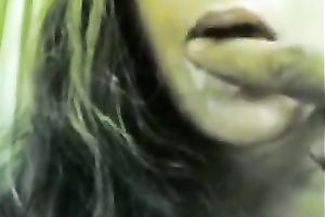 Sensual dark brown sucks my BBC till it explodes with cum