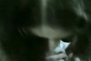 Sensual dark brown sucks my BBC till it explodes with cum