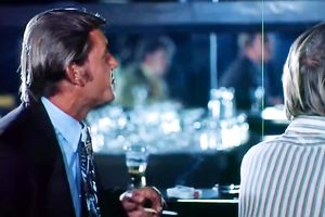 Sizzling breasty cutie disrobes for judges on the podium