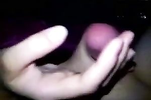 Cute stripper jerks me off till I cum on her smooth coochie