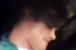 Dark head busty slut sucks lovely jock of one beefcake dude in car