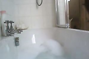 Flashing my bra buddies and a-hole for the web camera during the time that taking a washroom