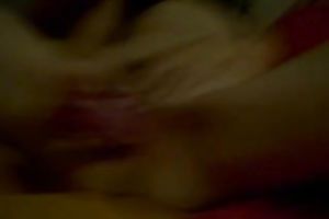 Pleasing myself in the black with a sextoy on the home movie scene