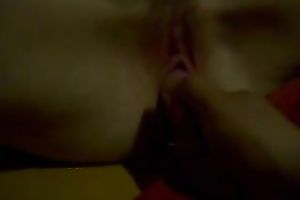 Pleasing myself in the black with a sextoy on the home movie scene