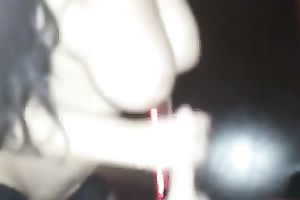 Extra breasty tramp gives me cook jerking making me cum in a minute
